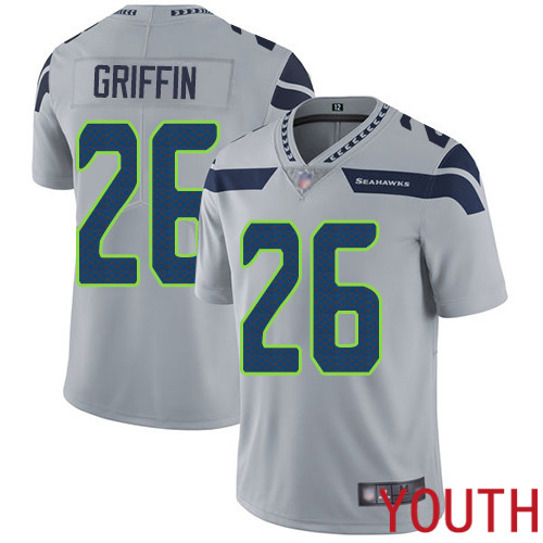 Seattle Seahawks Limited Grey Youth Shaquill Griffin Alternate Jersey NFL Football #26 Vapor Untouchable->women nfl jersey->Women Jersey